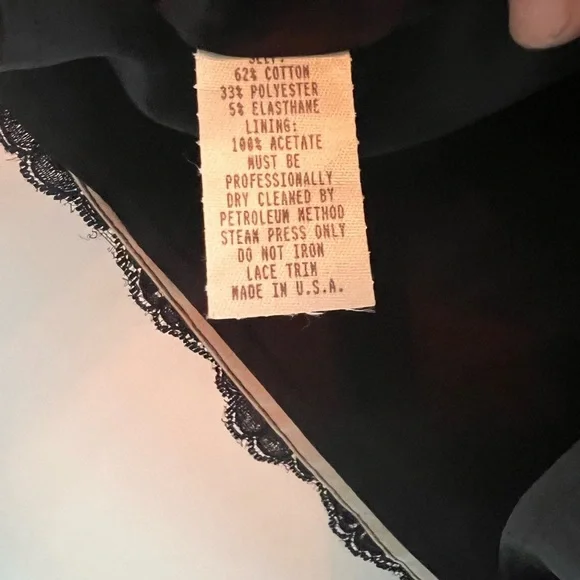 NANETTE LEPORE Women’s Tan and Black Mini Skirt with velvet and lace - size 6 - Picture 2 of 8